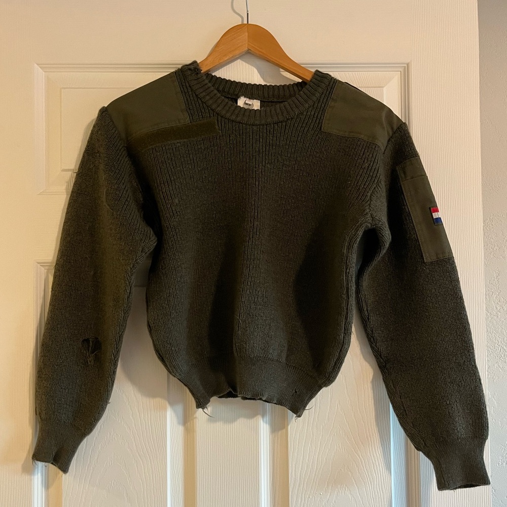 Vintage Dutch Military Sweater